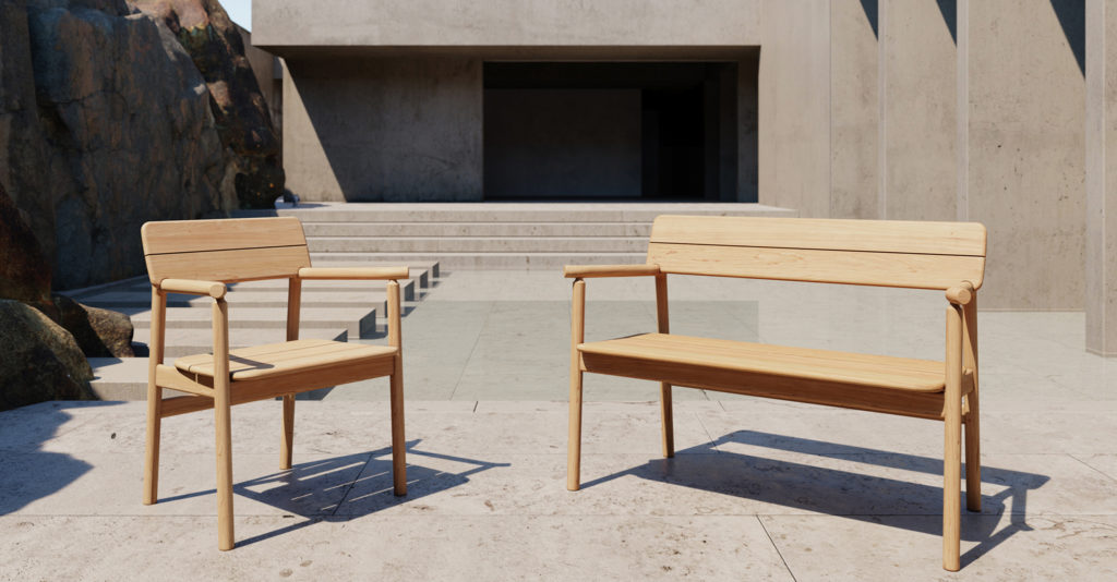 Tanso Bench & Chair by Case