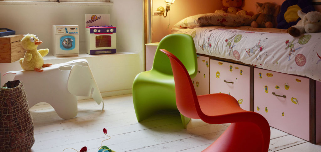 Junior Panton Chair in a children's bedroom | Image courtesy of Vitra