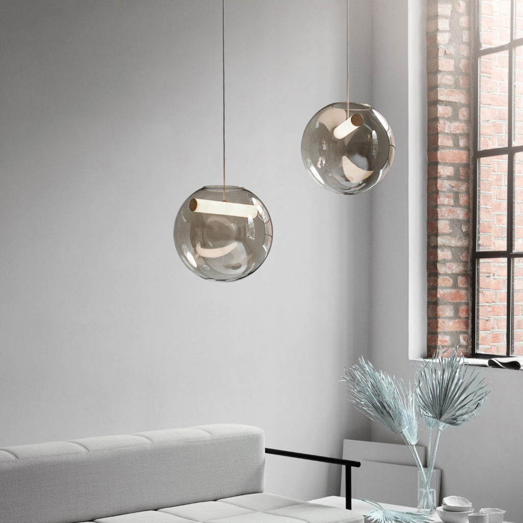 Reveal LED Smoked Glass Pendant Lights | Image courtesy of Northern