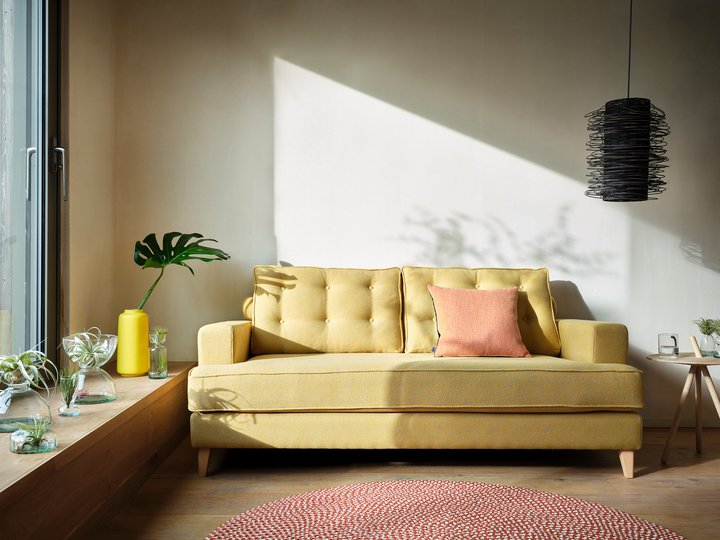 Mistral sofa in Tejo Recycled Ochre